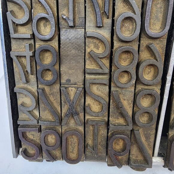 Vintage Jumbo XL 7" Wide Pullman Rubber Band Ink Stamp 11 Number Wood Handle - Picture 6 of 11